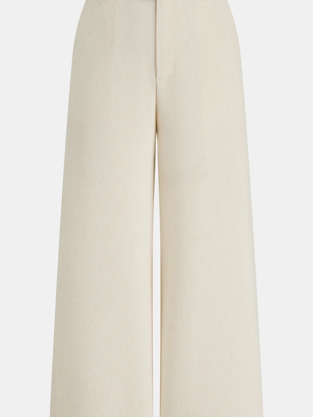 Commense Wide-Leg Cream Trousers